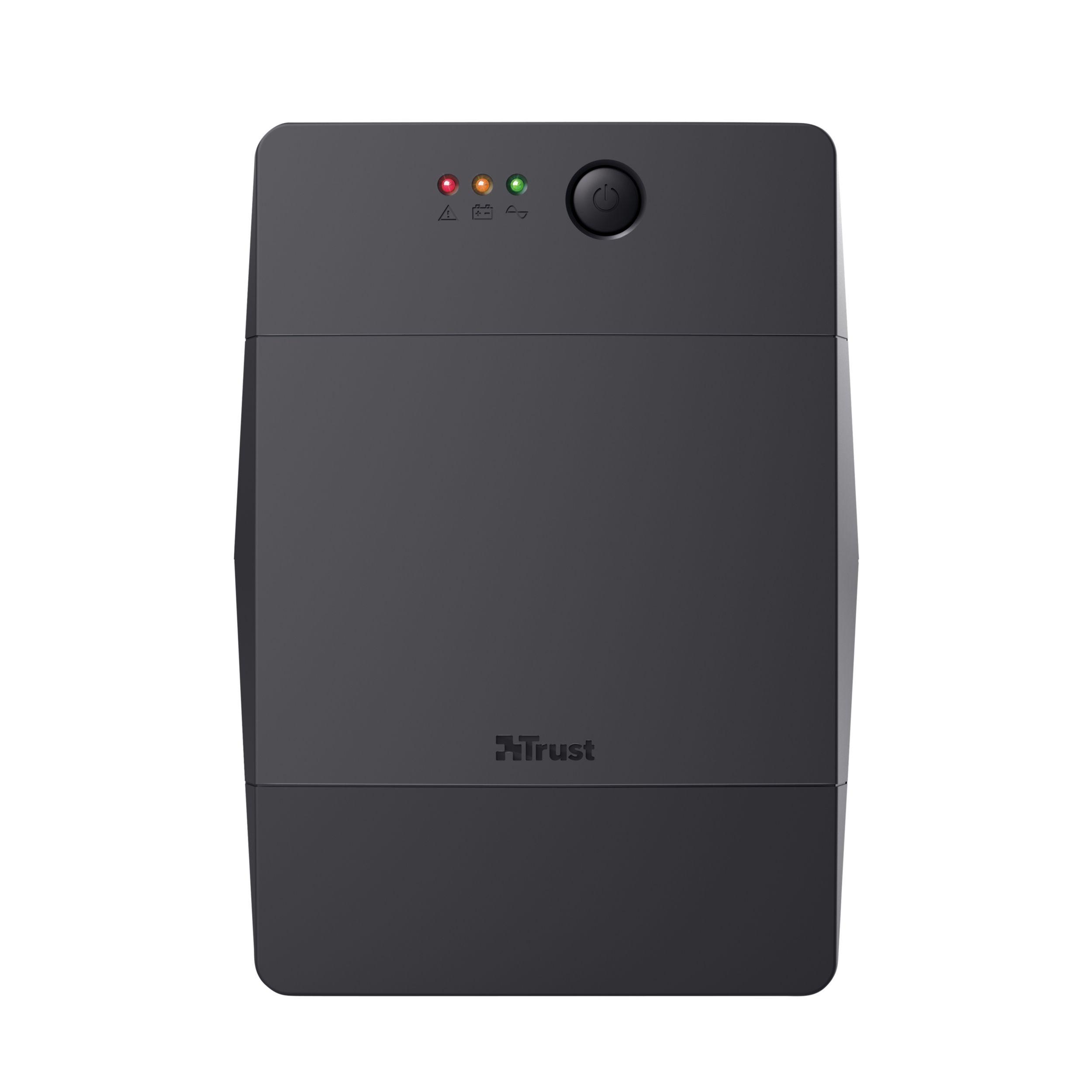 SAI TRUST Paxxon 23505 (USB tipo B - Schuko - Preto) — miniatura 3