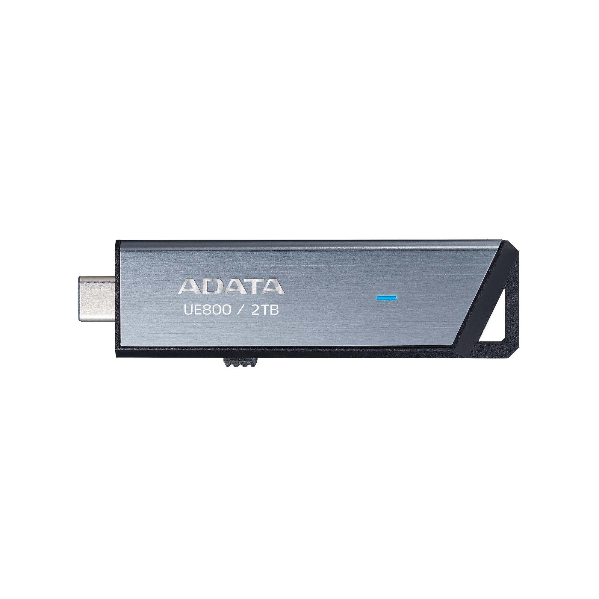 Pen USB ADATA ELITE UE800 (USB Type-C - 3.2 Gen 2 - Deslizante - Prateado)