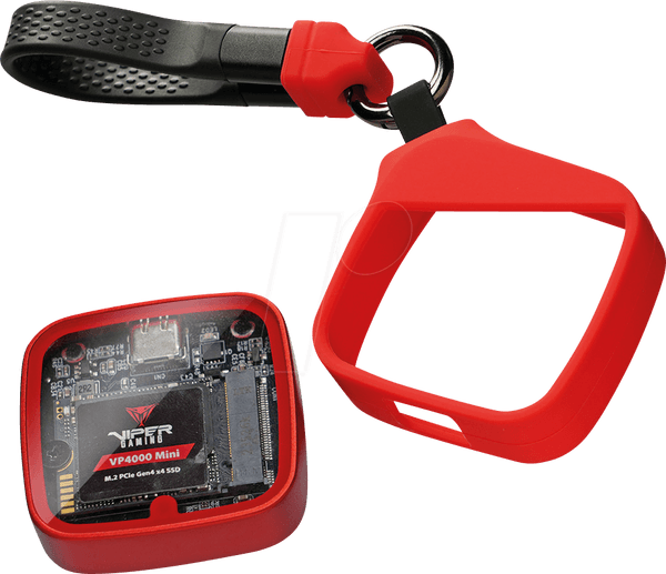 Caixa Externa para SSD M.2 PATRIOT EV330U31CK (M.2 2230 - 1x USB-C USB 3.2 Gen 2 - Preto/Vermelho) — miniatura 2