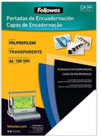 Capas de Encadernação FELLOWES 54770 (Polipropileno - Transparente)
