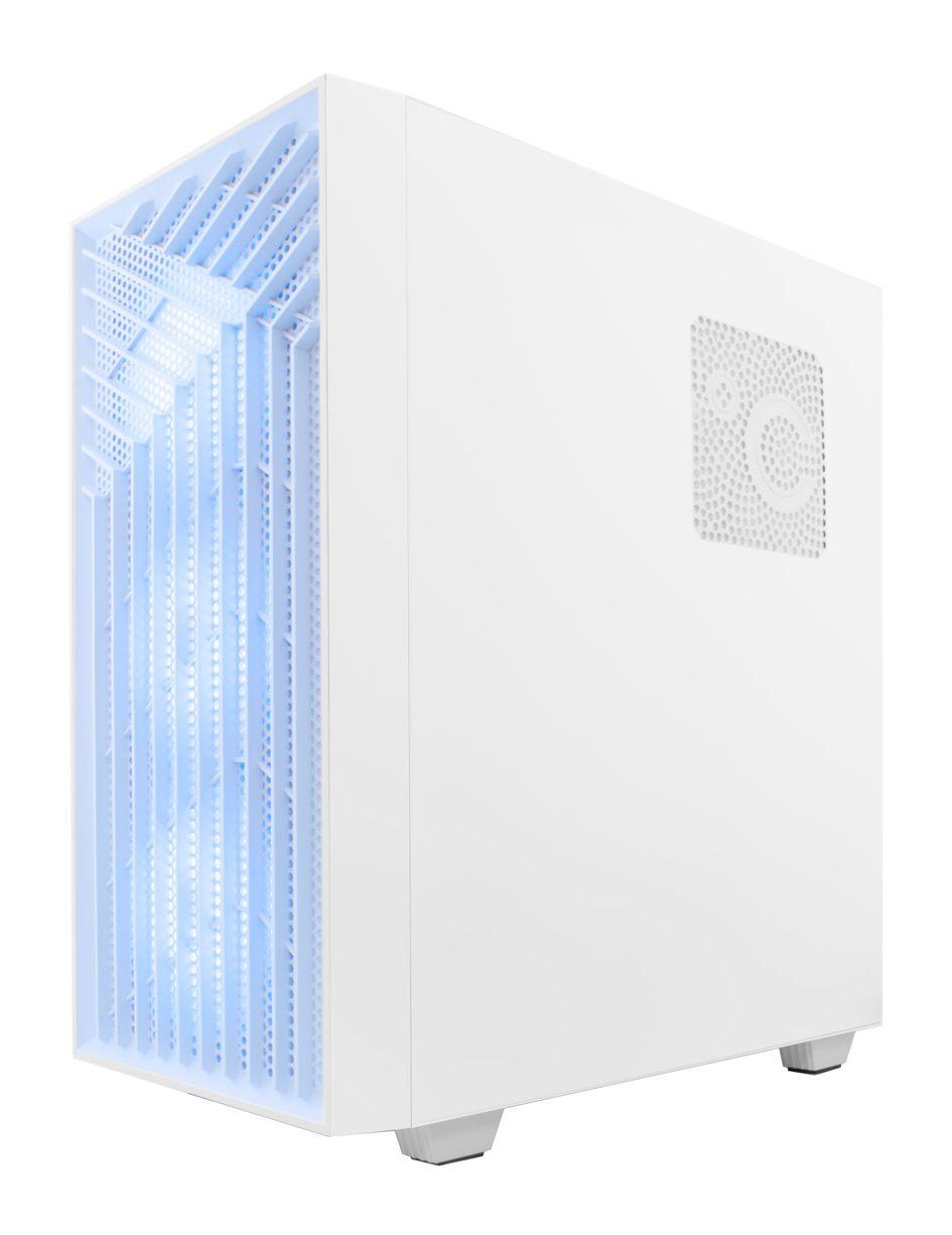 Caixa Gaming COOLBOX GA300 GridLine (ATX, ITX, Mini-ITX - Torre - ARGB - Branco) — miniatura 5