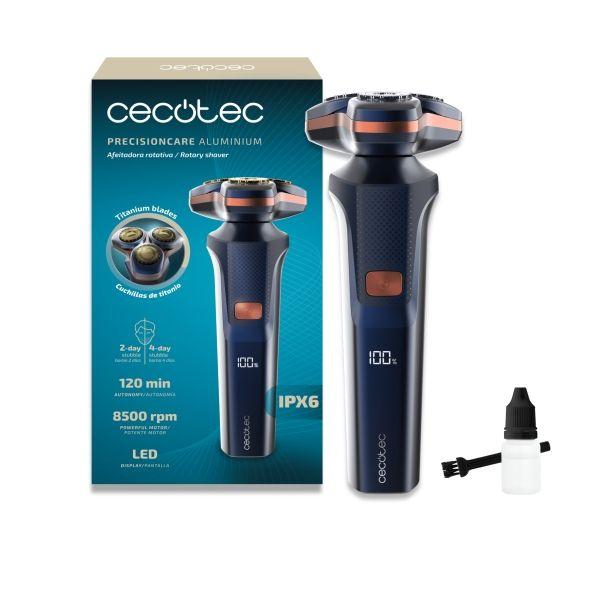 Máquina de Barbear CECOTEC PrecisionCare Aluminium (Aço inoxidável - Azul)