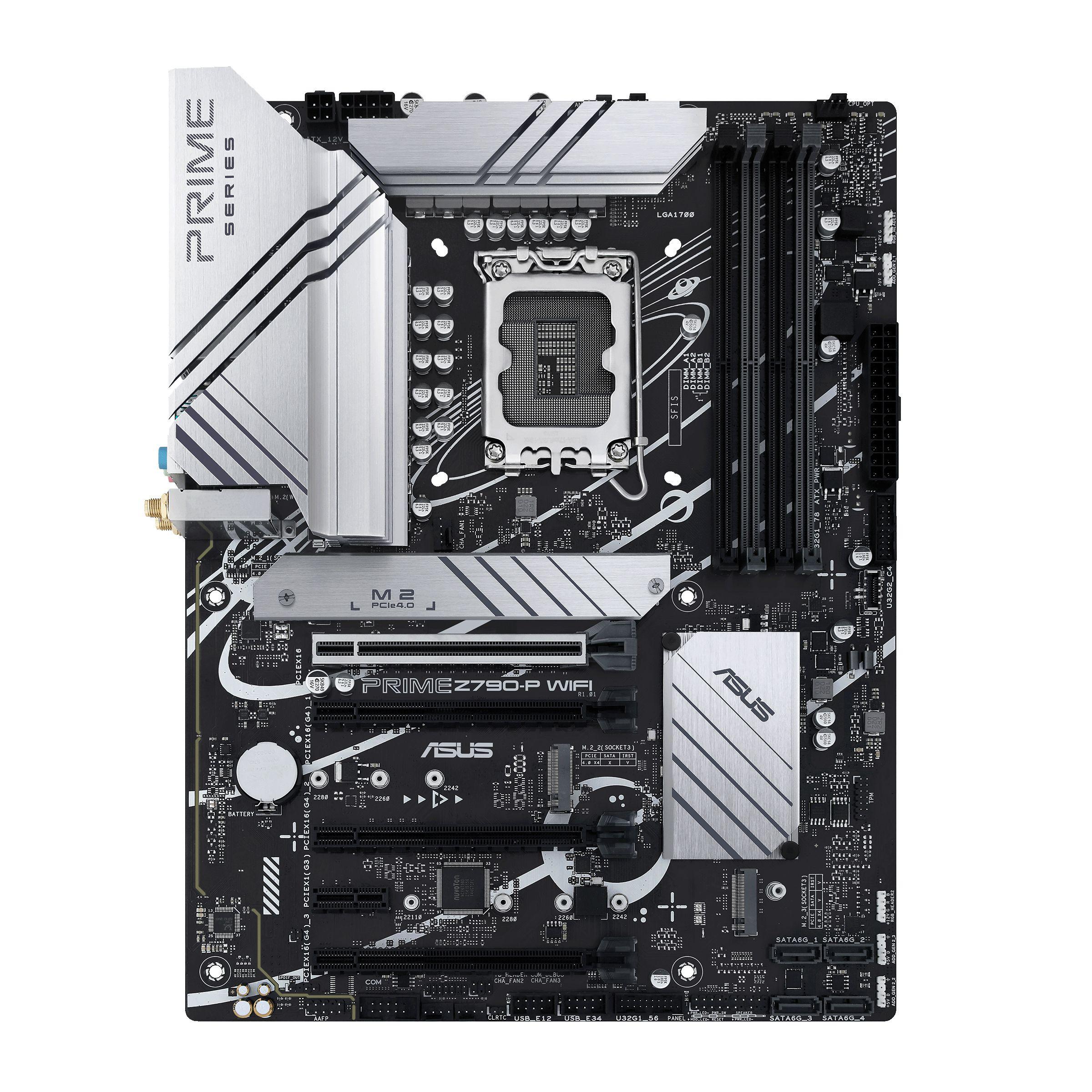 Motherboard ASUS PRIME Z790-P WIFI (LGA 1700 - ATX - Duplo canal - Preto)