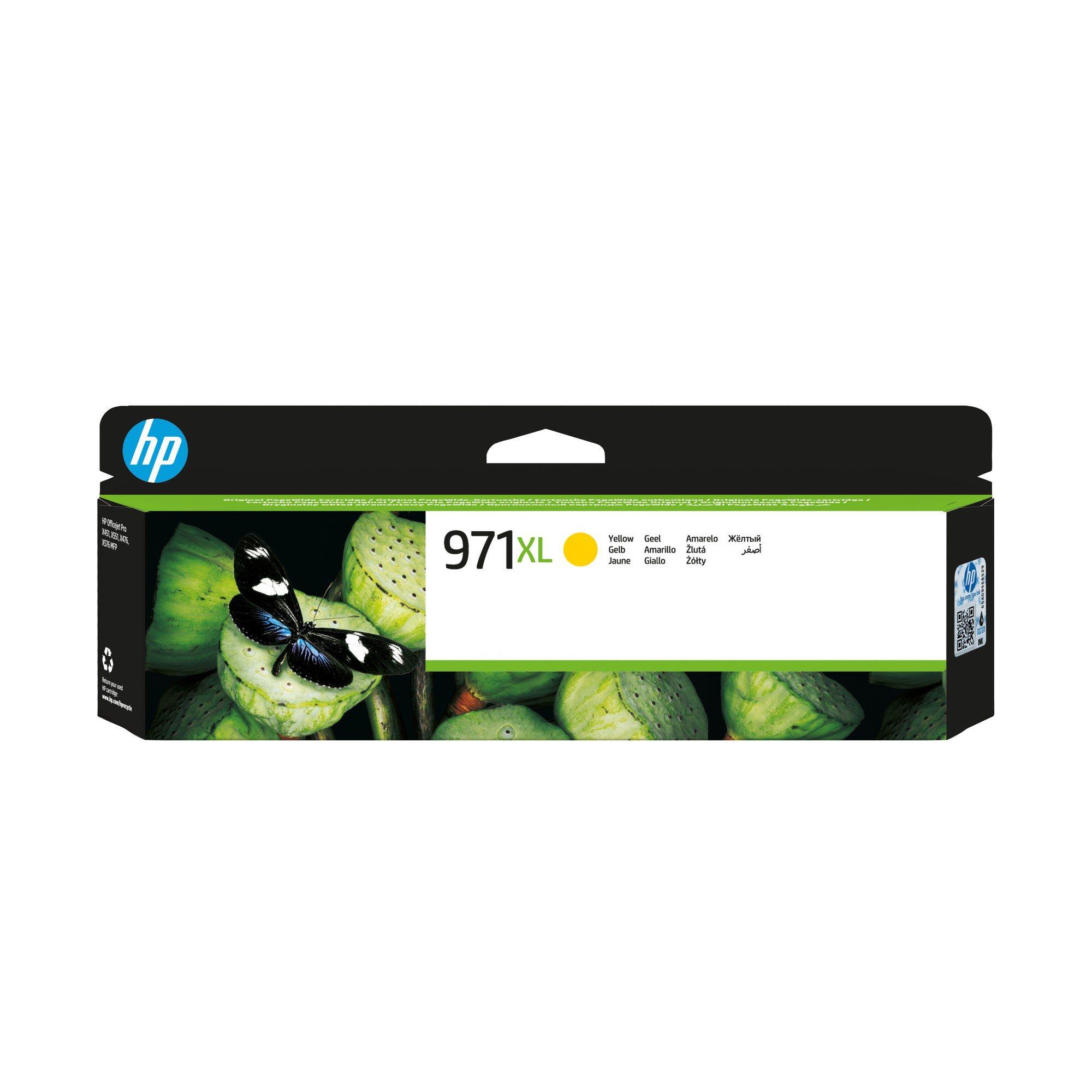 Tinteiro HP 971XL (6600 páginas - Amarelo)