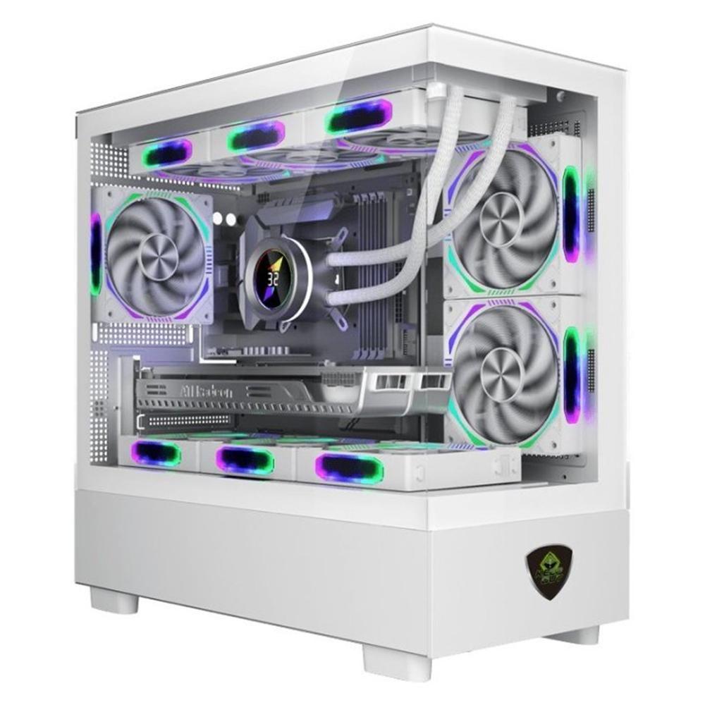 Caixa PC para Jogos KEEP OUT XC-301W Glass (Branco)