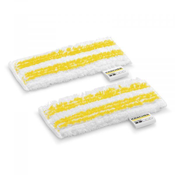 Conjunto de Panos para Bocal Manual Flexível KÄRCHER 2.863-343.0 (Altura 17 cm - Branco/Amarelo)