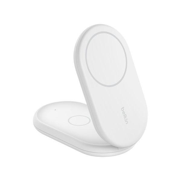 Carregador Sem Fios Duplo Magnético BELKIN BoostCharge WIZ028VFWH (USB Type-C para USB Type-C - USB-C para USB-C - Branco), miniatura 2