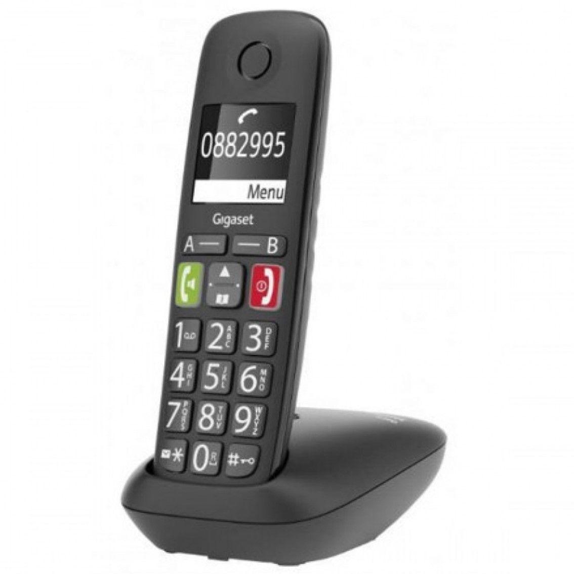 Telefone Sem Fios GIGASET E290 (2" - Preto)
