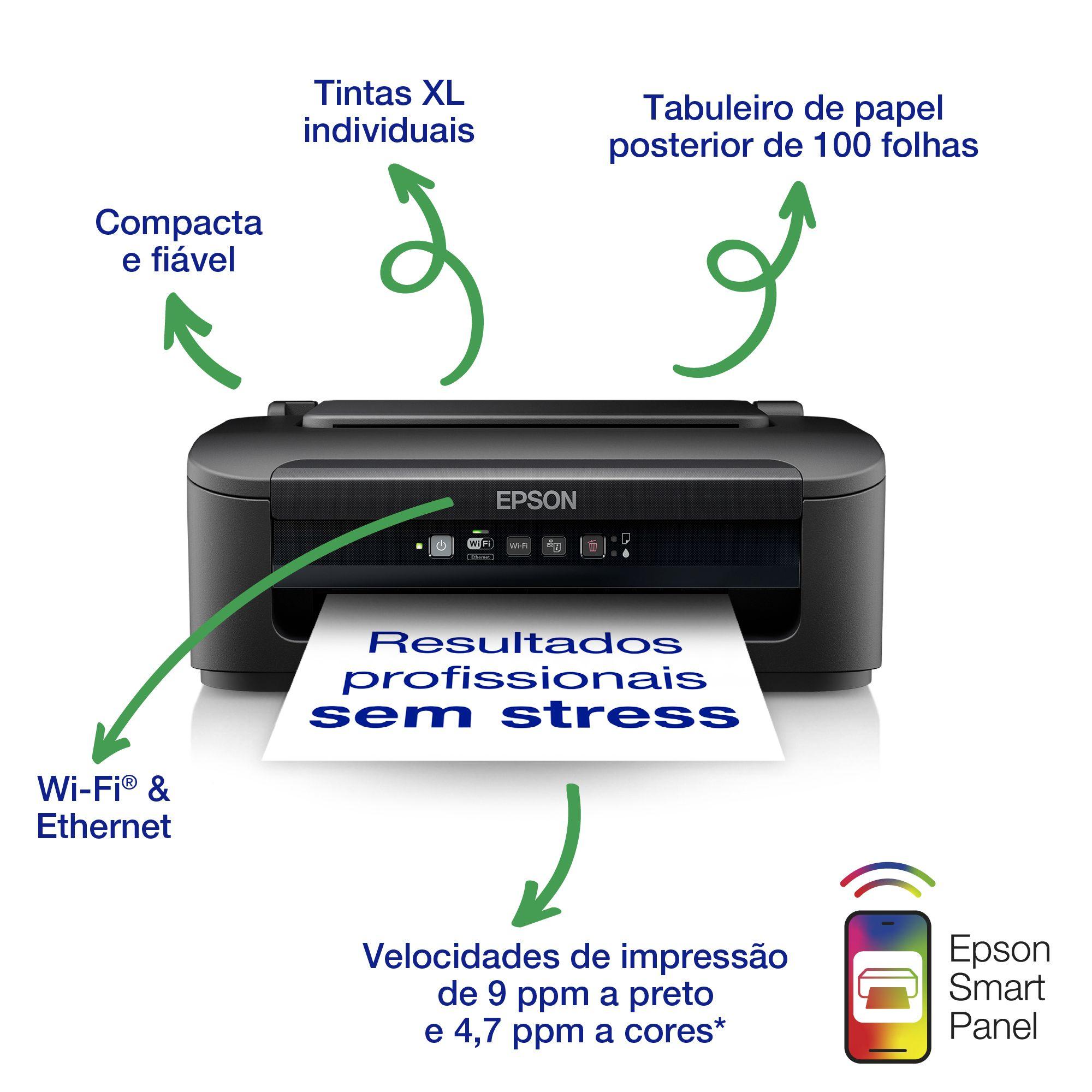 Impressora de Jato de Tinta EPSON WorkForce WF-2110W (A4 - Impressão - 100 folhas - Preto), miniatura 3