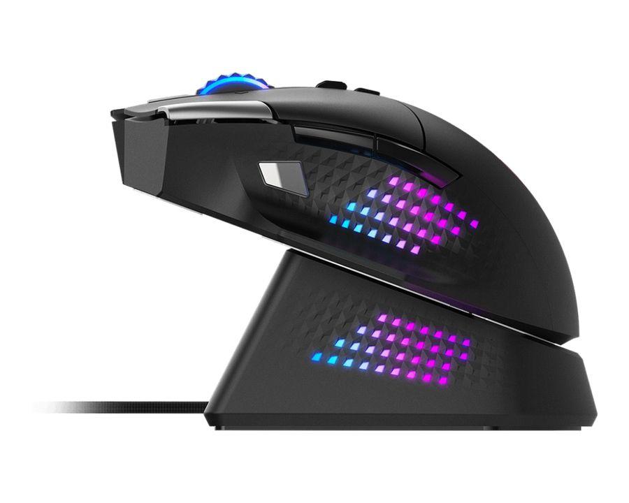 Rato MSI Versa Pro RGB + Mouse Dock Pro (Mão direita - 26000 DPI - Ótico - Preto) — miniatura 4