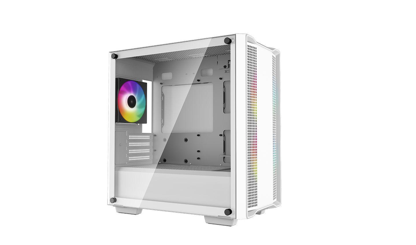Caixa de Computador DEEPCOOL CC360 WH ARGB (Micro ATX, Mini-ITX - ATX, PS2 - Mini Tower - Branco) — miniatura 2