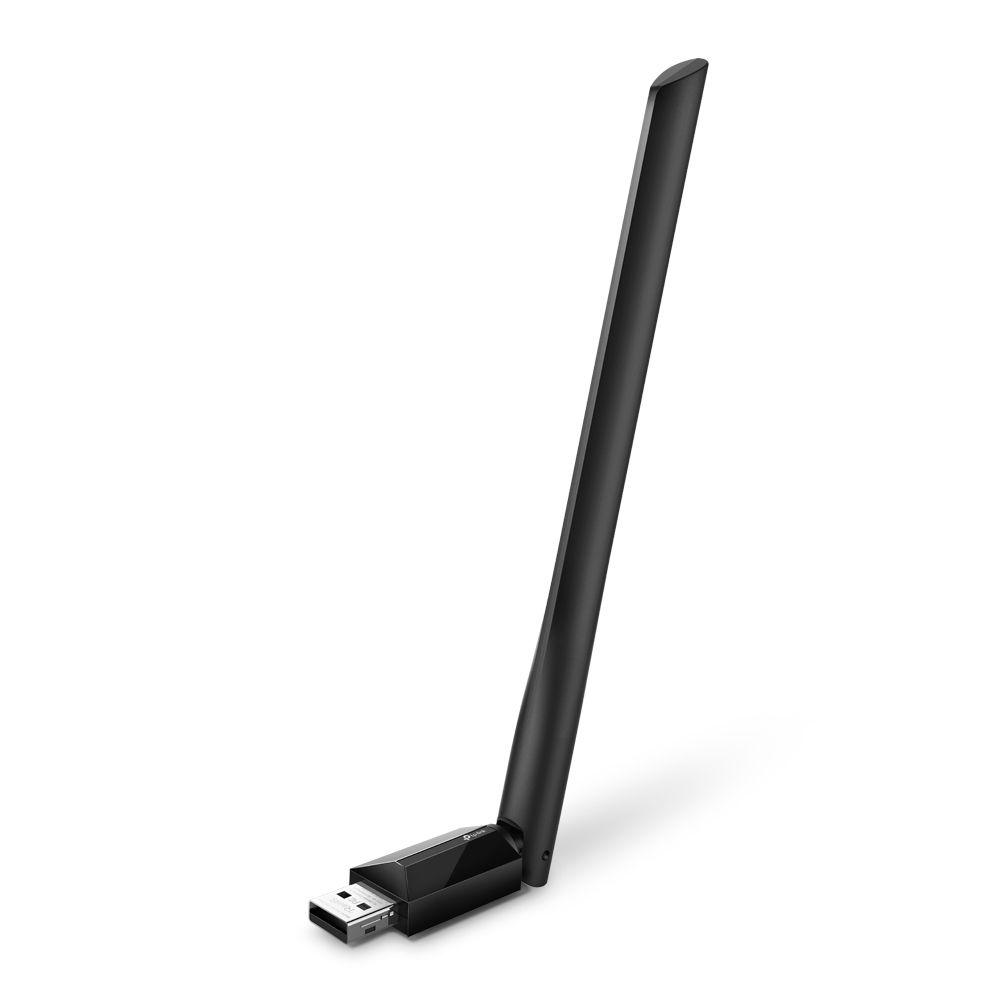 Adaptador USB Wi-Fi TP-LINK Archer T2U Plus (Wi-Fi 5 - Banda dupla - 600 Mbit/s - Preto)