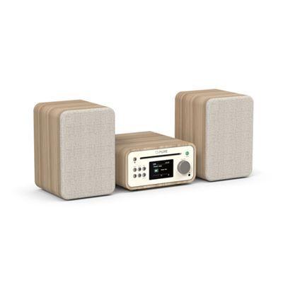 Micro Sistema de Áudio PURE Classic Stereo Mini (Bluetooth e Wi-Fi - Branco/Carvalho) — miniatura 2