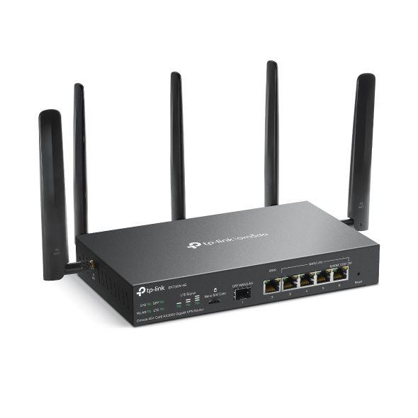 Router TP-LINK Omada ER706W-4G (Wi-Fi 6 - 2402 Mbit/s - Dual-band - Preto), miniatura 3