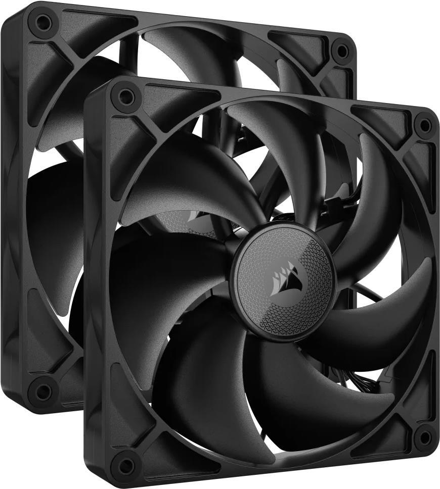 Ventoinhas de Caixa CORSAIR RX140 iCUE LINK Dual Pack (RGB - Preto), imagem 1