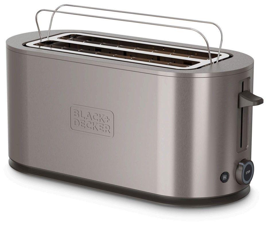 Torradeira BLACK&DECKER BXTO1501E (1500 W - Até 4 fatias padrão - Inox - Prateado)