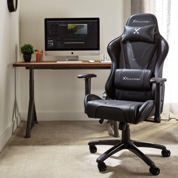 Cadeira Gaming X-ROCKER Agility Sport Esport (Preto)