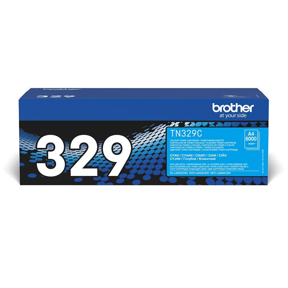 Toner BROTHER TN-329C (6000 páginas - Ciano)