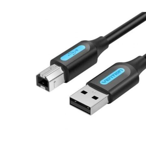 Cabo USB para Impressora VENTION COQBH (2 m - USB Tipo B macho - USB Tipo A macho - Preto)