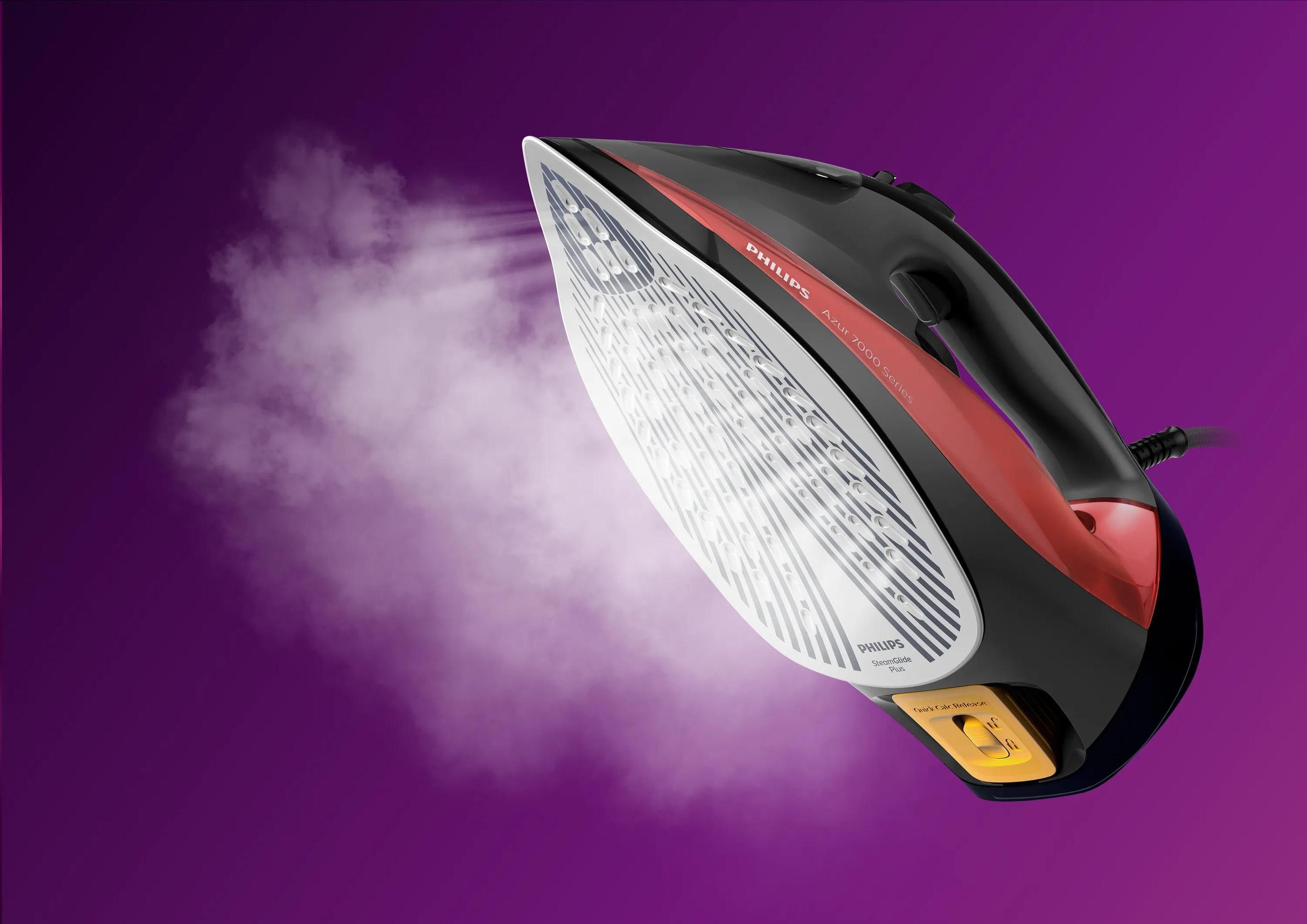Ferro de Engomar PHILIPS DST7022/40 (2800 W - 0,3 l - Base SteamGlide Plus - Preto) — miniatura 6