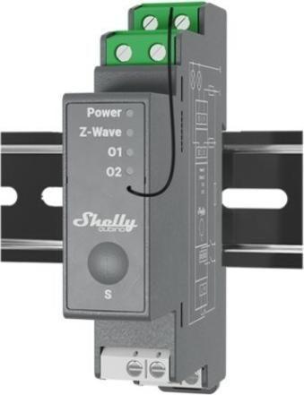 Módulo de Relé Inteligente SHELLY Wave Pro 2 (Cinzento)