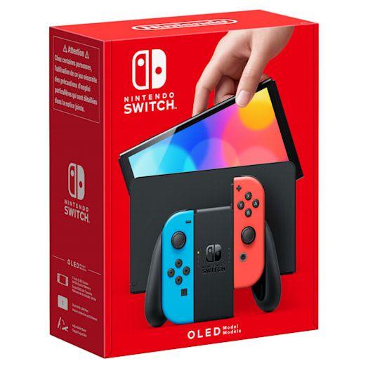 Consola Portátil NINTENDO Switch OLED (NVIDIA - 64 GB - 7" - Azul e Vermelho Neon)