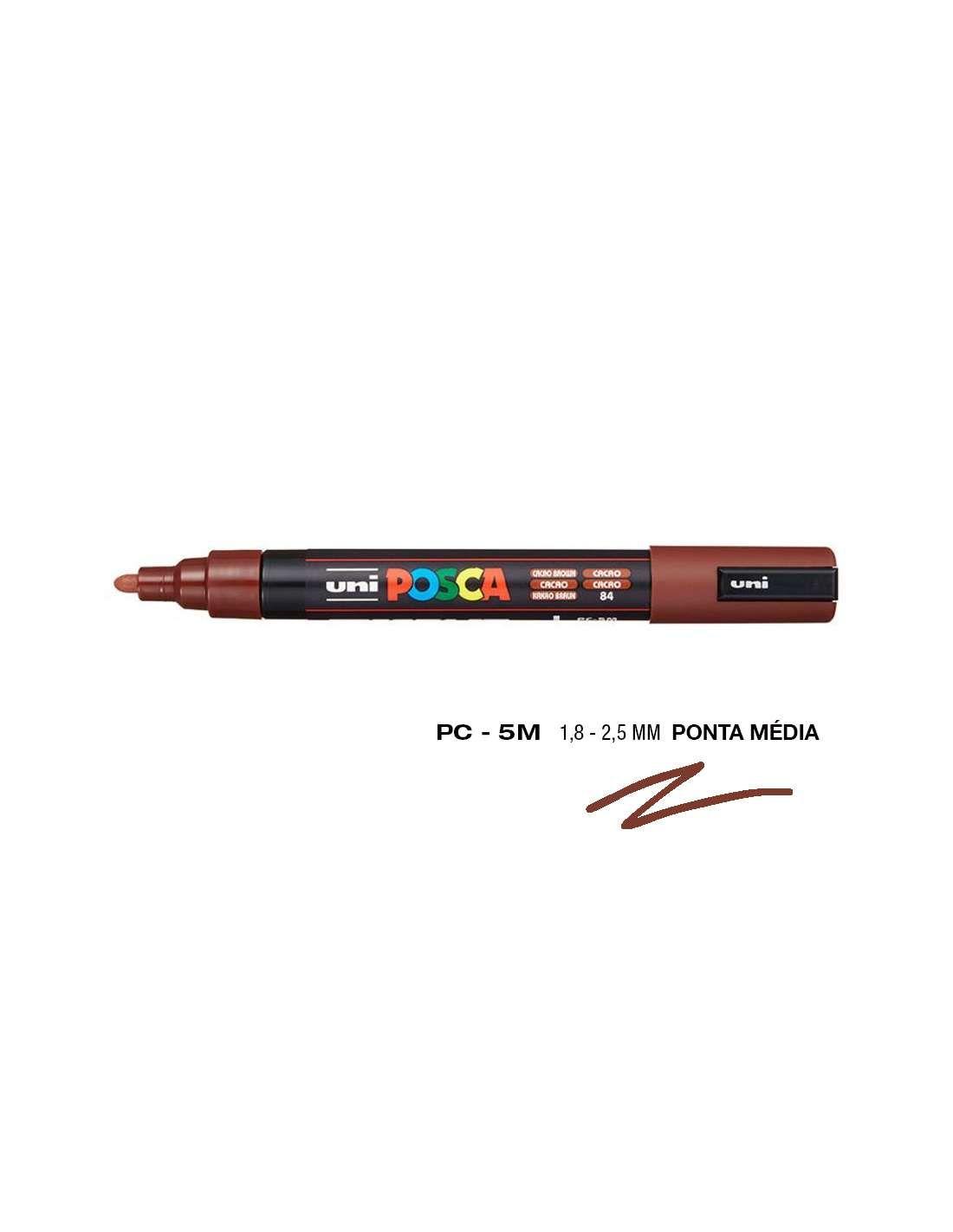 Marcador de Pintura POSCA PC-5M (Plástico - Castanho Cacau), miniatura 3