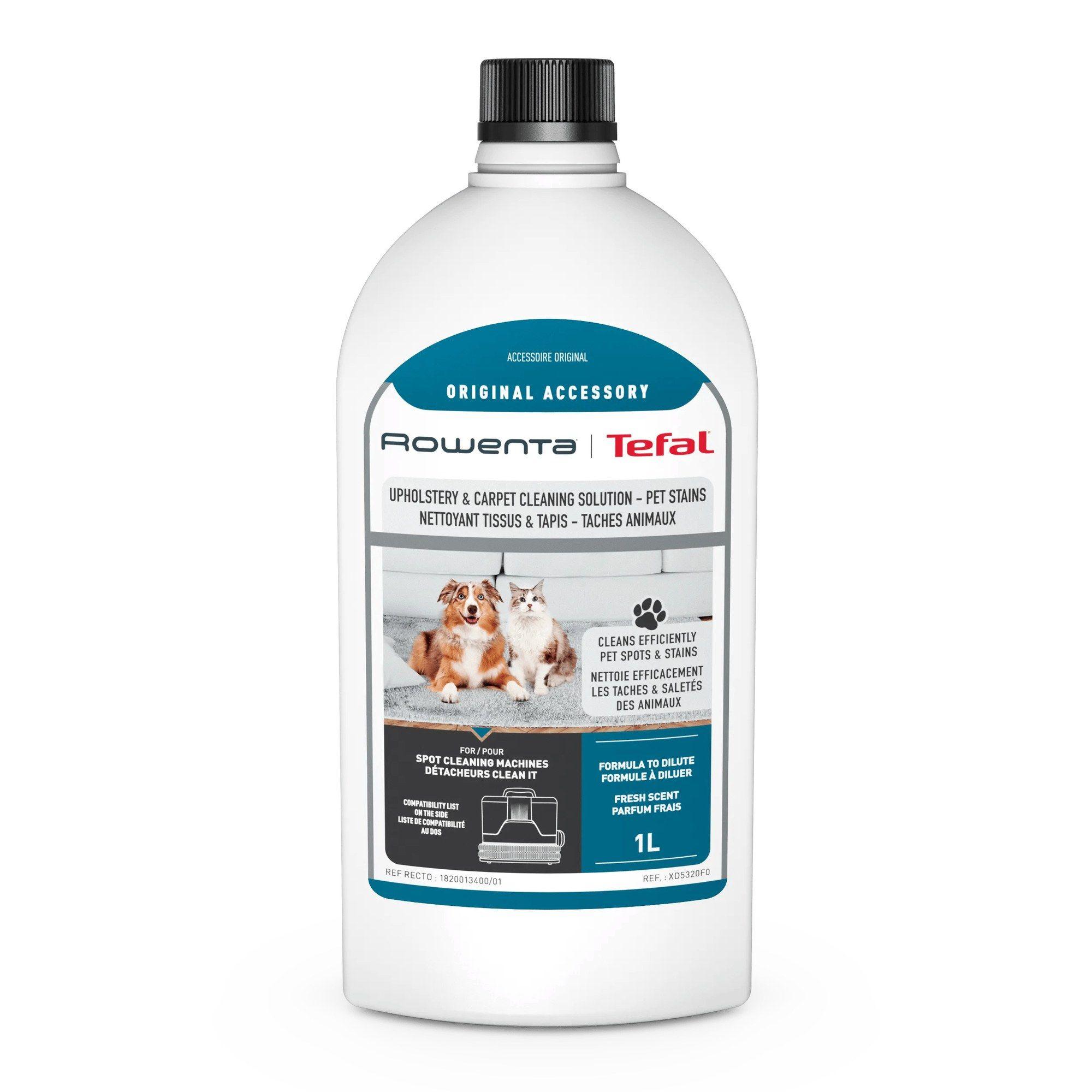 Líquido de Limpeza para Carpetes ROWENTA XD5320F0 Clean It Pet (Altura 23,5 cm - Tapete, tecido)