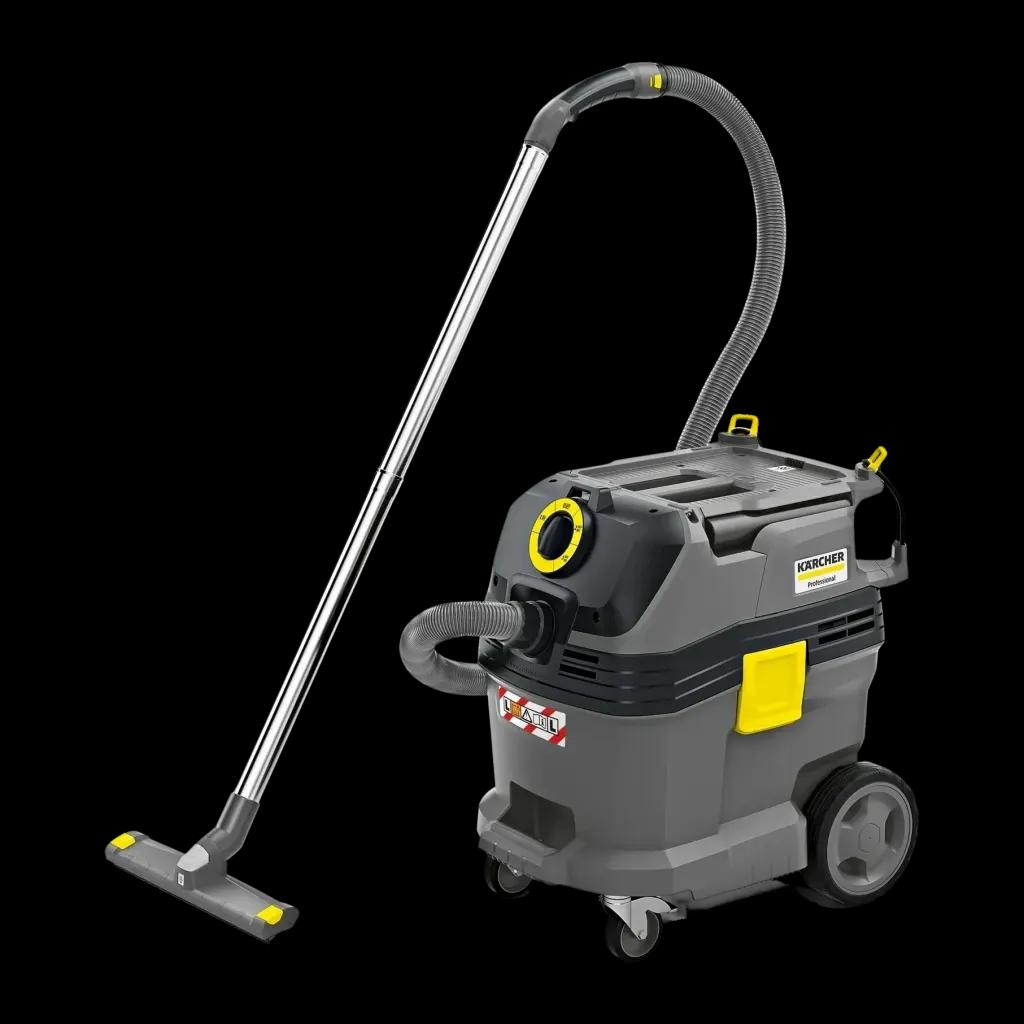 Aspirador Industrial KÄRCHER NT 30/1 Tact L (Altura 58 cm - 25,4 kPa - 30 L - Cinzento/Preto/Amarelo)