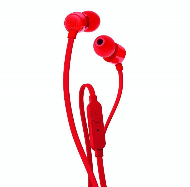 Auscultadores JBL T110 (Binaural - Com fios - Intra-aural - Vermelho), miniatura 3