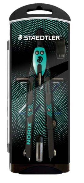 Compasso Metálico de Precisão STAEDTLER Norix 555 (Verde/Preto)