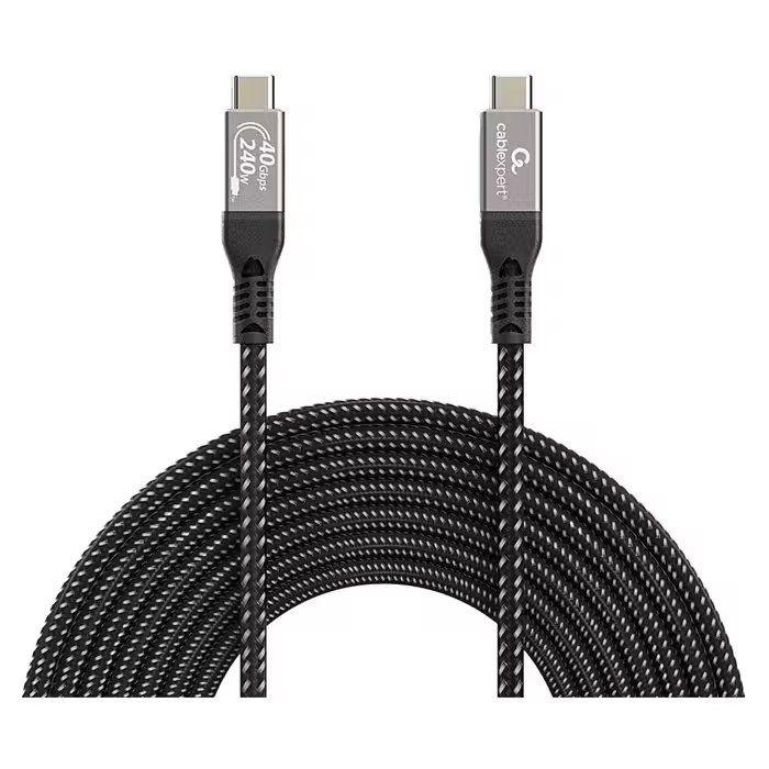 Cabo USB-C GEMBIRD CCBP-USB4-CMCM240-1.5M (1,5 metros - USB C - Preto) — miniatura 2