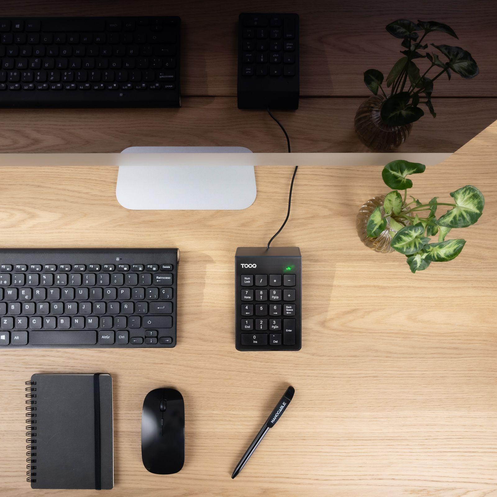 Teclado TOOQ TQK-2001-B (Interruptor de membrana - USB - Com fios - Preto) — miniatura 4