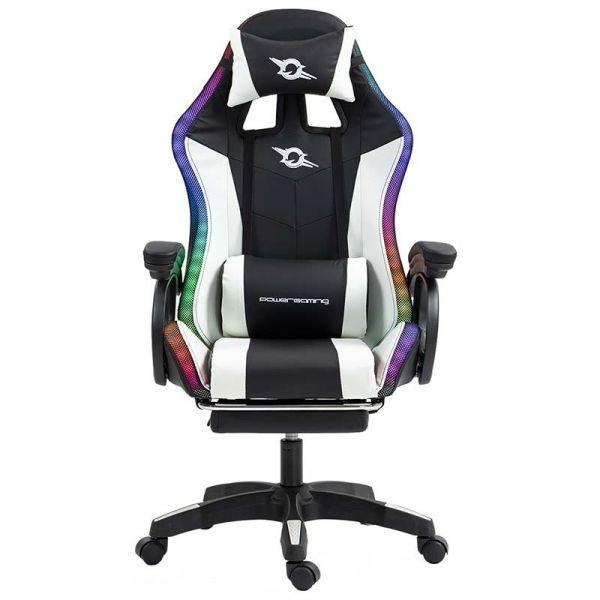 Cadeira Gaming POWERGAMING 82328 (Preto e Branco), miniatura 2
