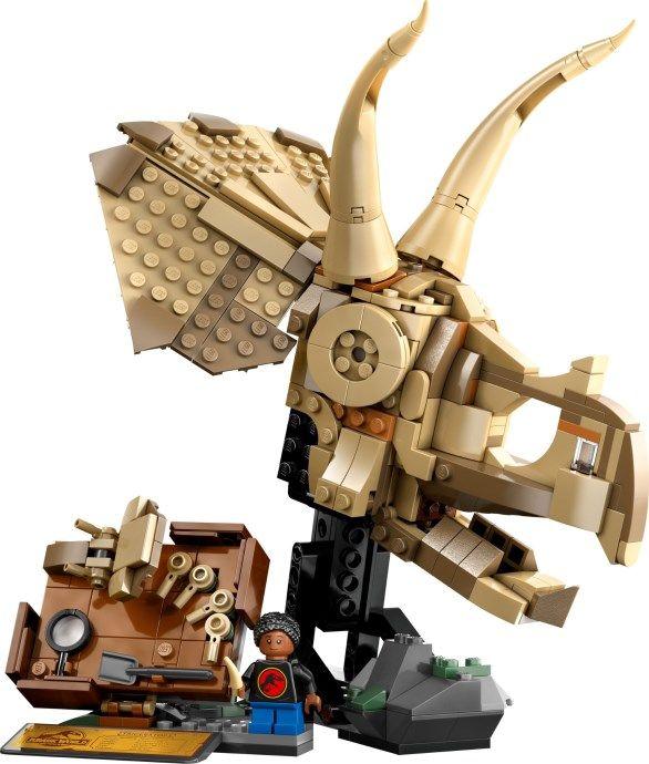 LEGO 76969 Jurassic World Fósseis de dinossauros: Crânio de Triceratops (9+ anos - 468 peças), miniatura 2
