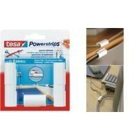 Clips Adesivos para Cabos TESA Powerstrips (Branco)