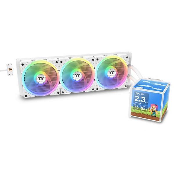Sistema de Refrigeração Líquida THERMALTAKE MINECUBE 360 Ultra AIO ARGB (12 cm - 2000 RPM - Azul, Verde, Vermelho - Branco)