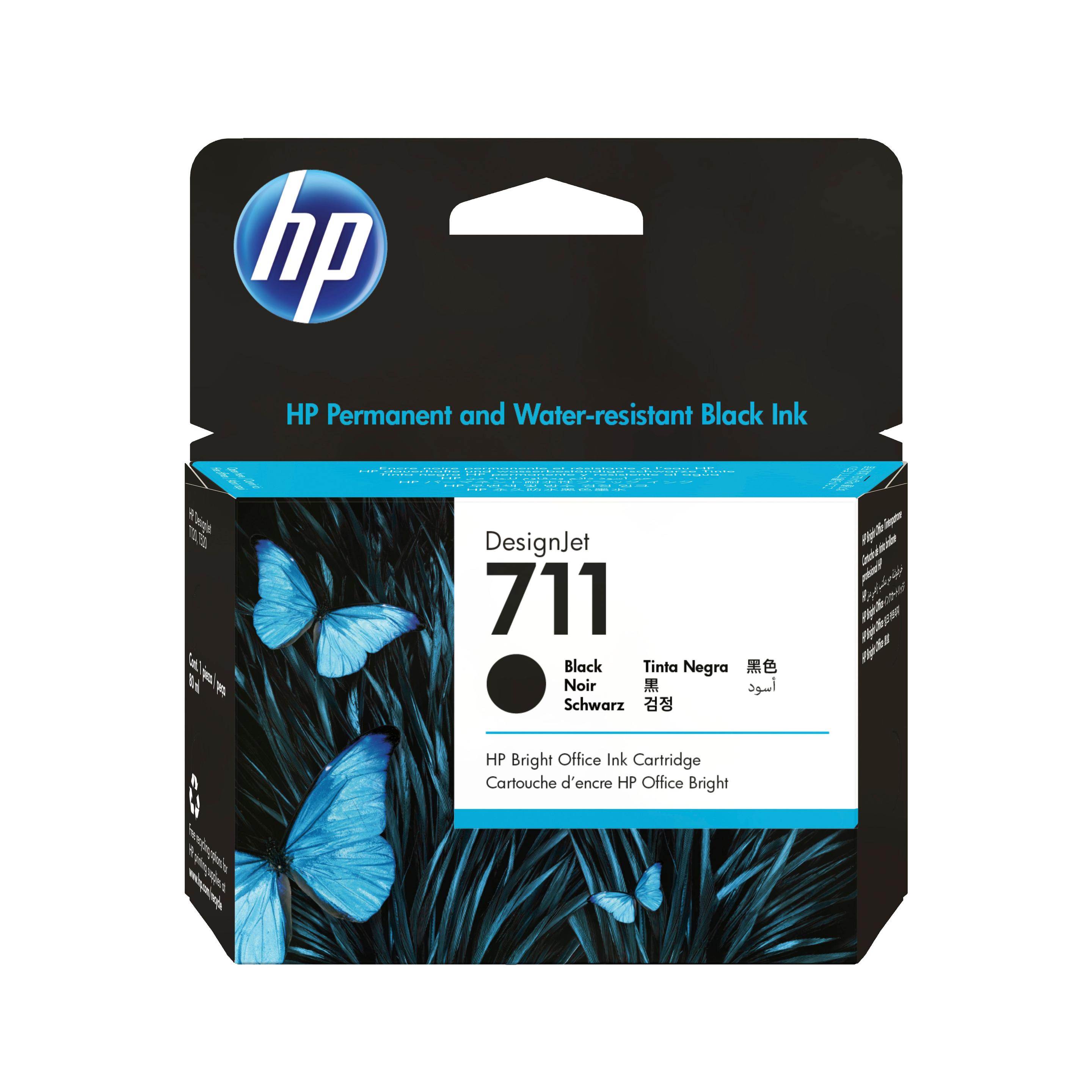 Tinteiro HP 711 CZ133A (Preto)