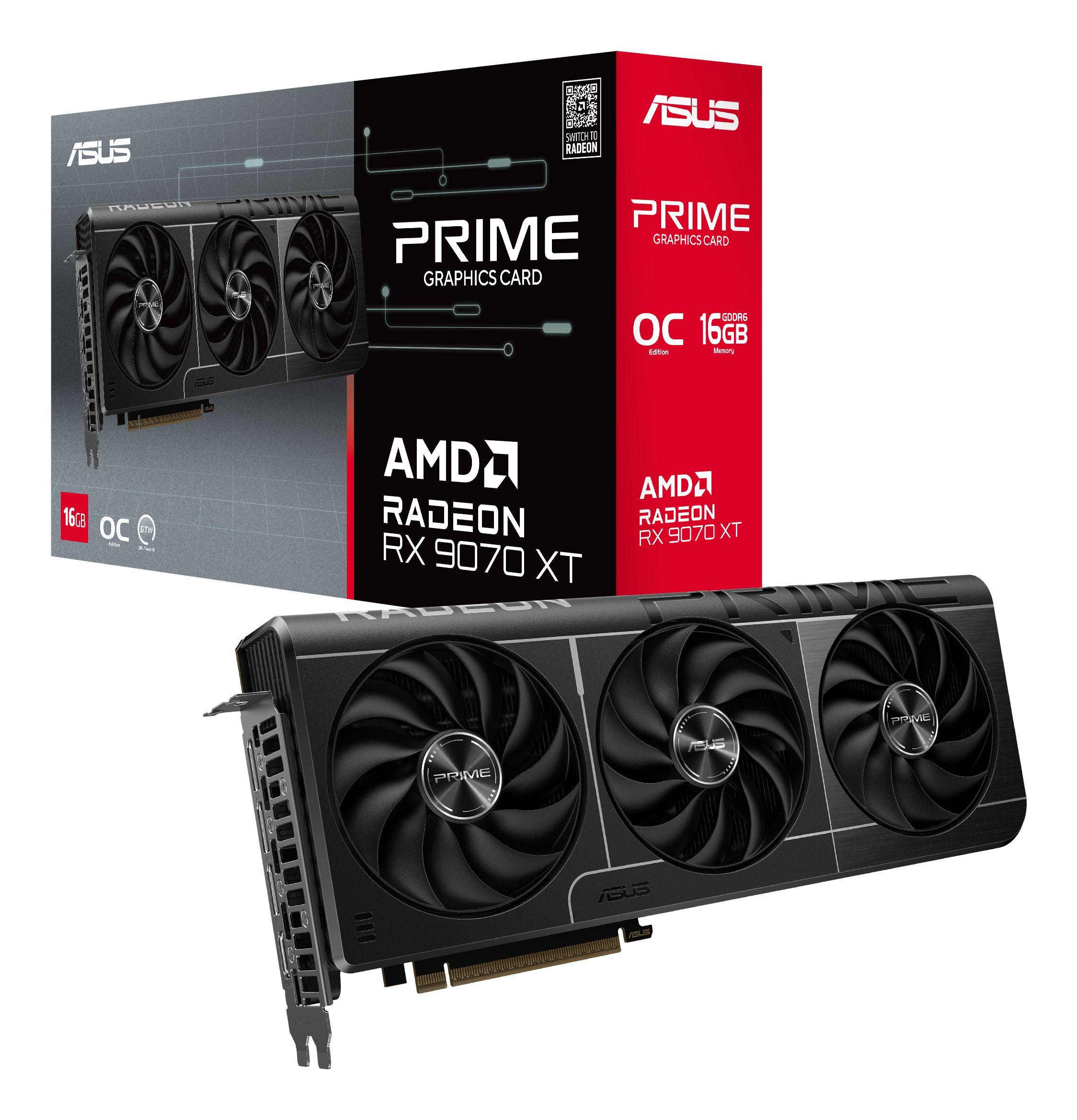 Placa Gráfica ASUS PRIME Radeon RX 9070 XT OC (Radeon RX 9070 XT - 20 Gbit/s - 16 GB - Preto), miniatura 12