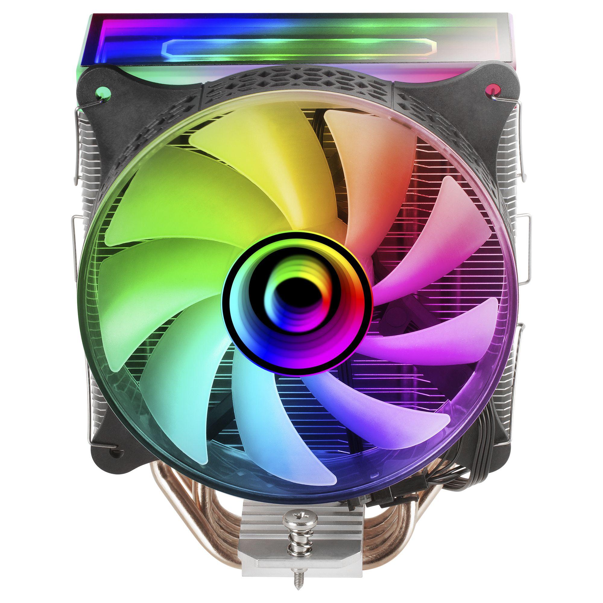 Dissipador de CPU MARS GAMING MCPU-VR (12 cm - 1 unidade - 1600 RPM - Preto) — miniatura 3