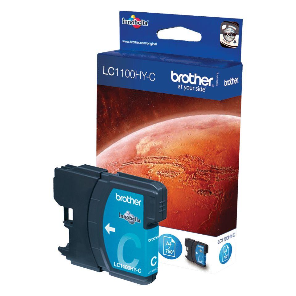 Tinteiro BROTHER LC1100HYC (750 páginas - Ciano)
