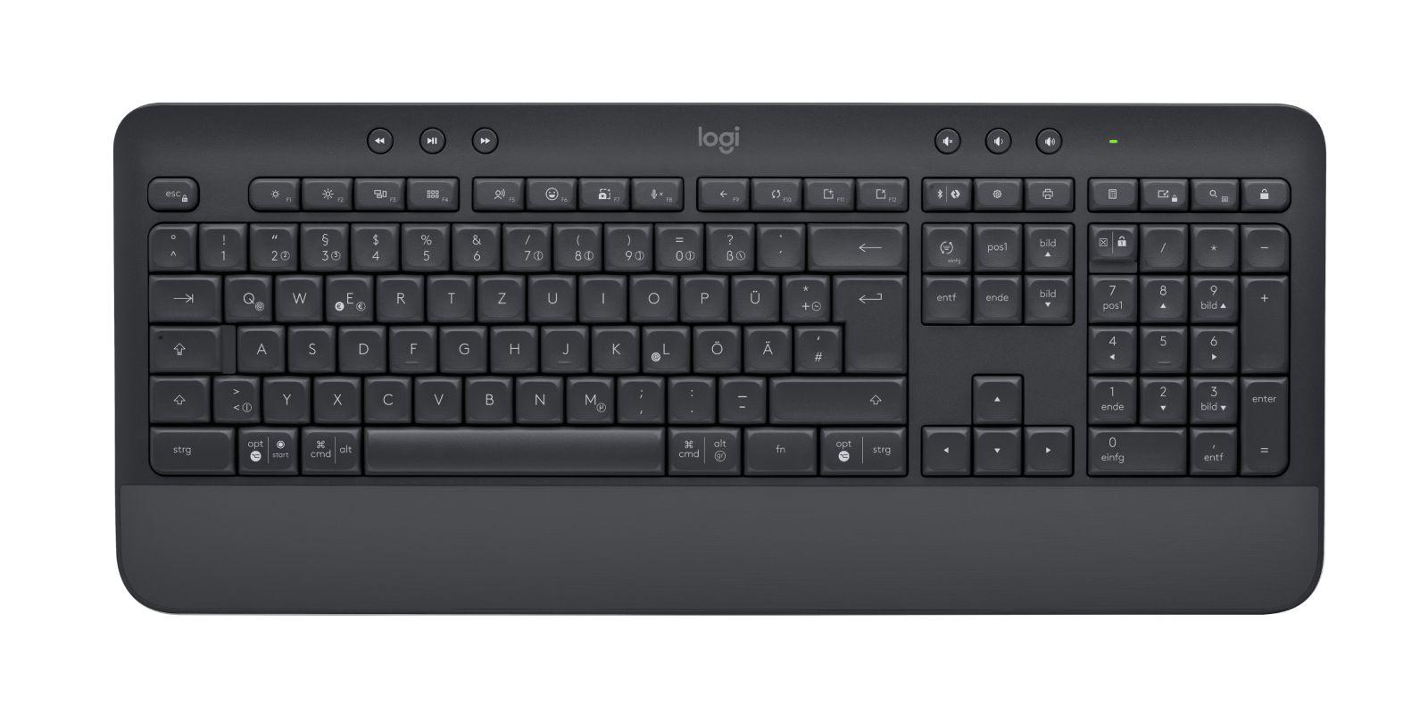 Conjunto Teclado e Rato LOGITECH Signature MK650 for Business (Alemão - Membrana - Tamanho completo - Grafite) — miniatura 2