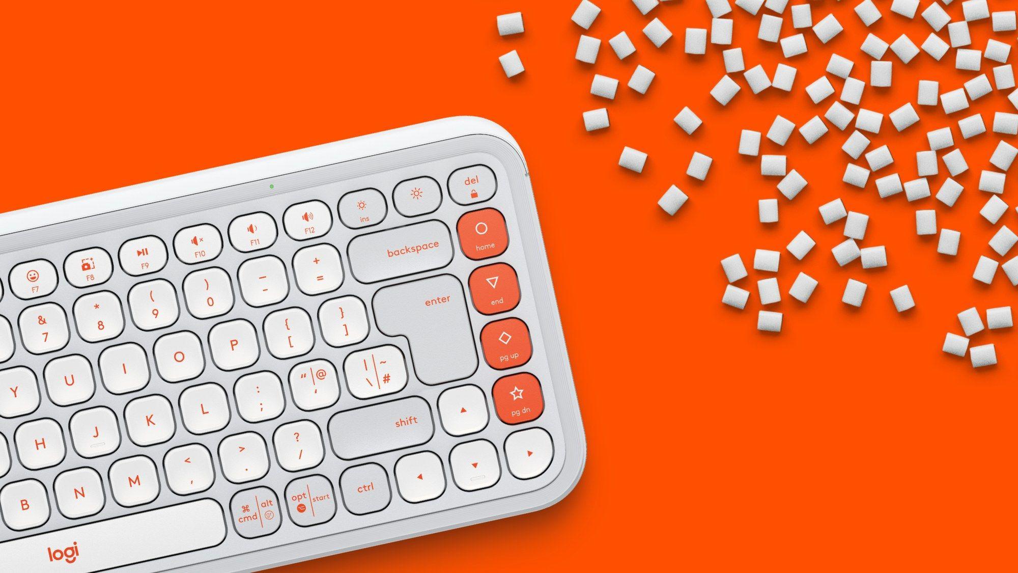Teclado LOGITECH POP Icon Keys (Espanhol - Teclas tesoura - Mini - Branco) — miniatura 6