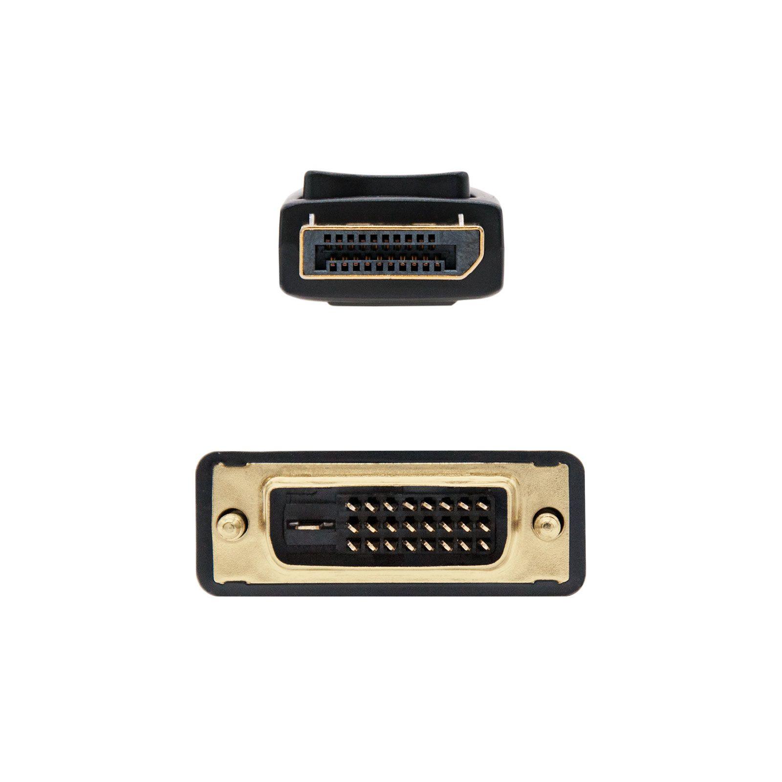 Cabo DisplayPort para DVI NANOCABLE 10.15.4502 (2 m - DisplayPort Macho - DVI Macho - Preto) — miniatura 3