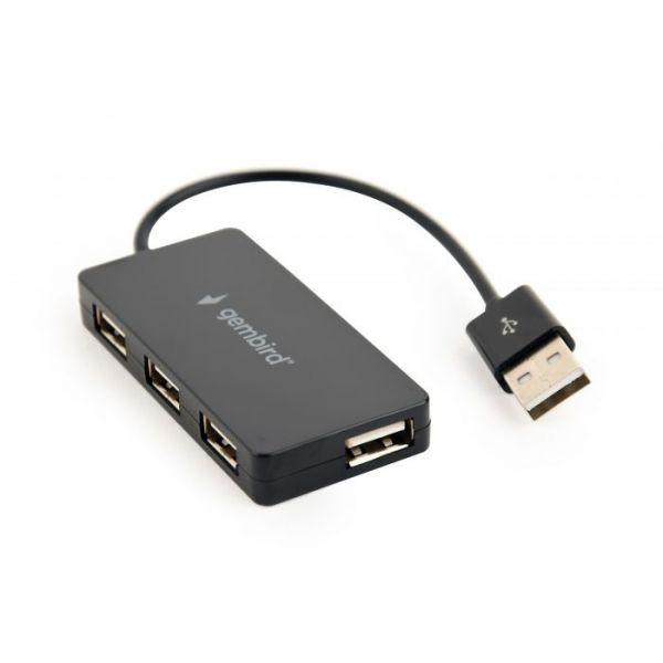 Hub USB GEMBIRD UHB-U2P4-04 (15 cm - Preto) — miniatura 2