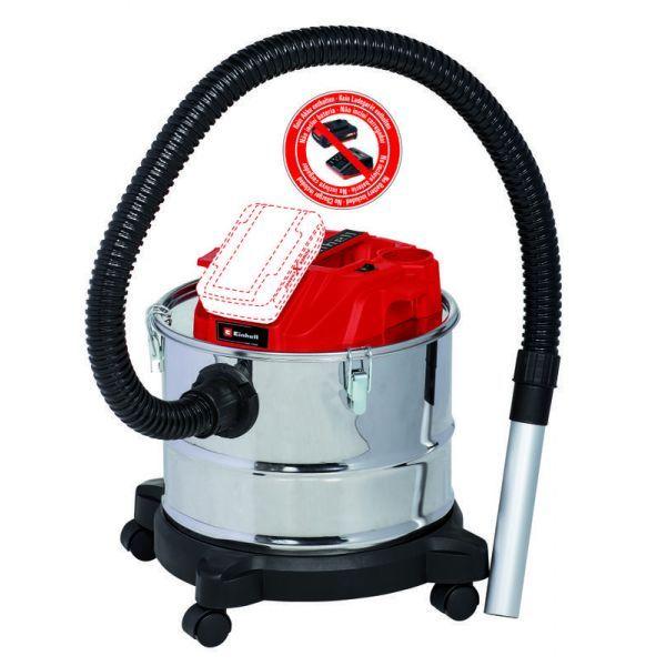 Aspirador de Cinzas EINHELL TE-AV 18/15 Li C-Solo (Preto/Cinzento/Vermelho), imagem 1
