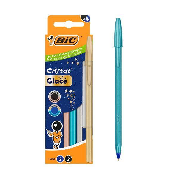 Esferográficas BIC Cristal Glace (Tintas Azul e Preto)
