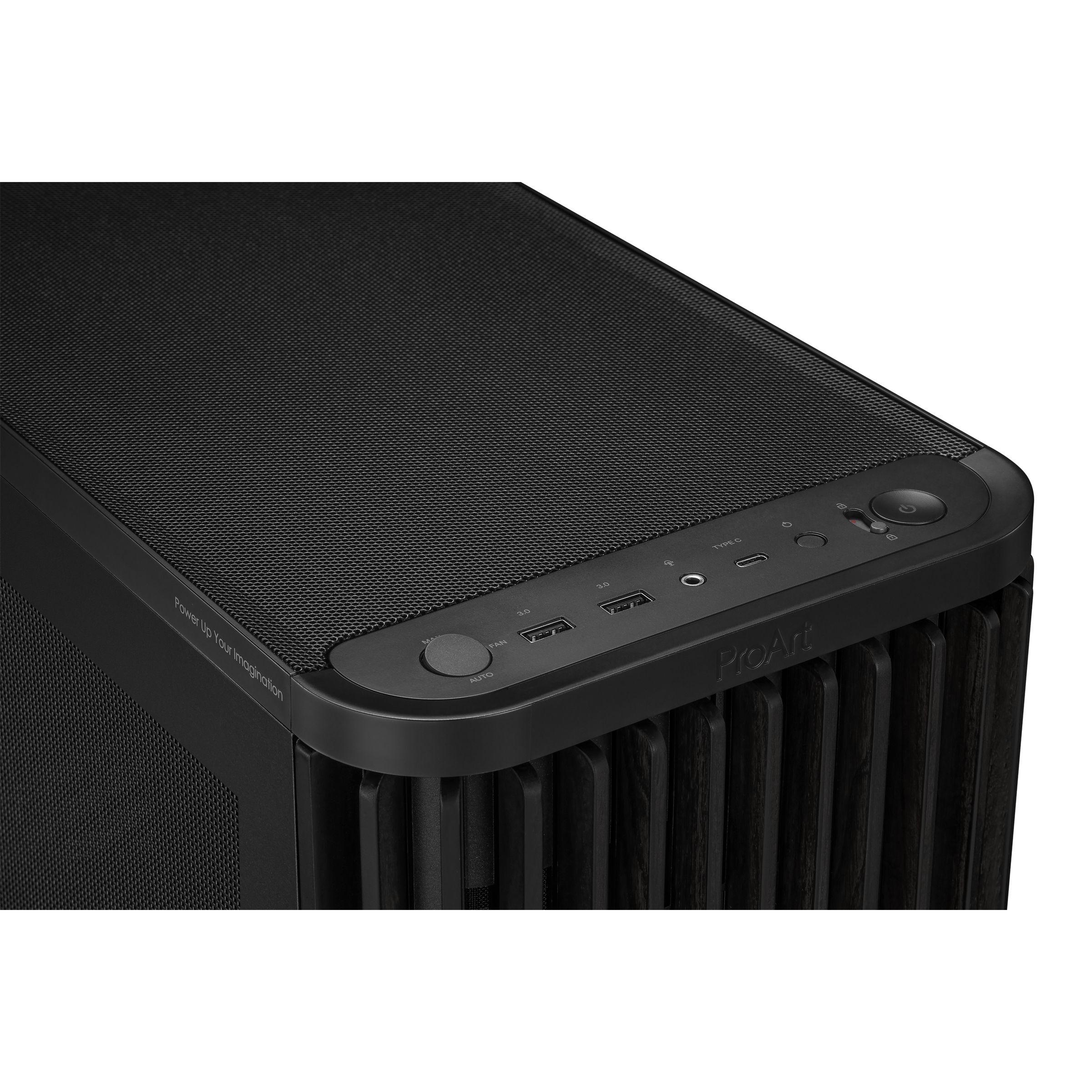 Caixa PC ASUS ProArt PA401 Wood Edition Mesh Panel (Madeira - 16 cm - 31,5 cm - Preto) — miniatura 6
