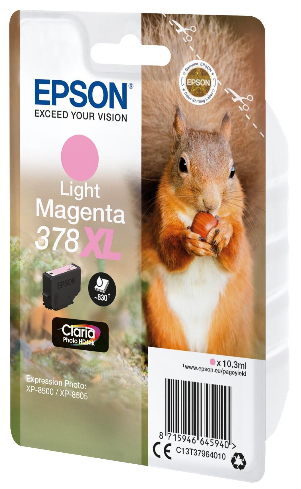 Tinteiro EPSON 378XL (830 páginas - Magenta Claro), miniatura 2