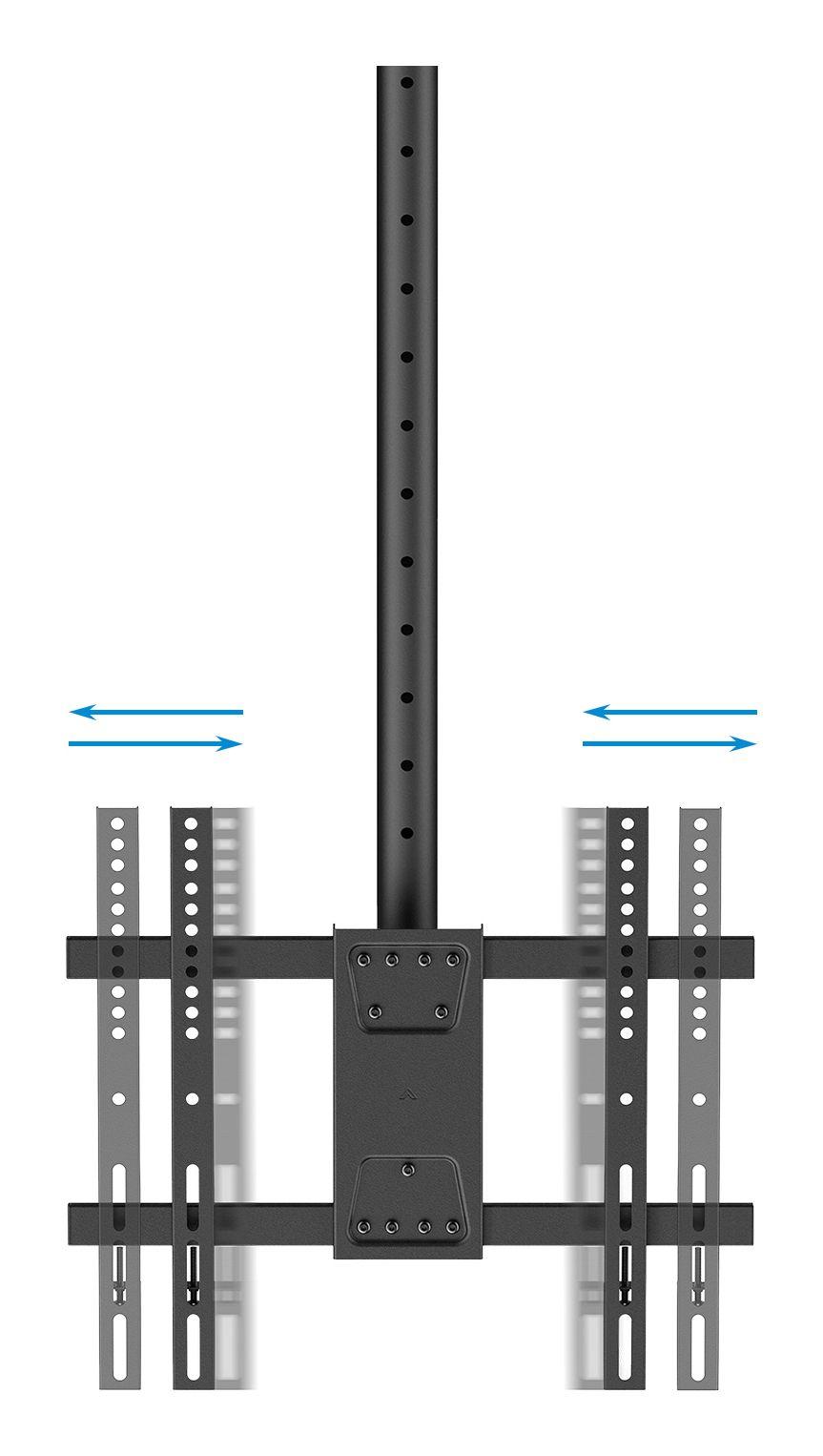 Suporte de Teto TV TOOQ LPCE1175TSLI-XL-B (32"-75" - VESA 400x400 - Preto), miniatura 3